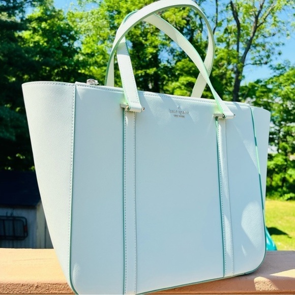 Kate Spade Newbury Lane Briar Tote Light Olive Saffiano Leather Nwt